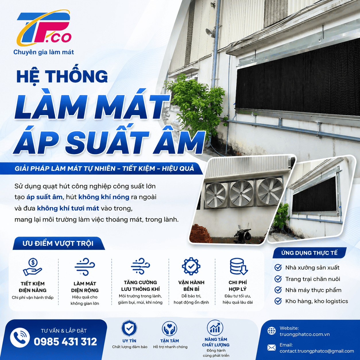 Hệ Thống Làm Mát Áp Suất Âm Hệ Thống Làm Mát Áp Suất Âm