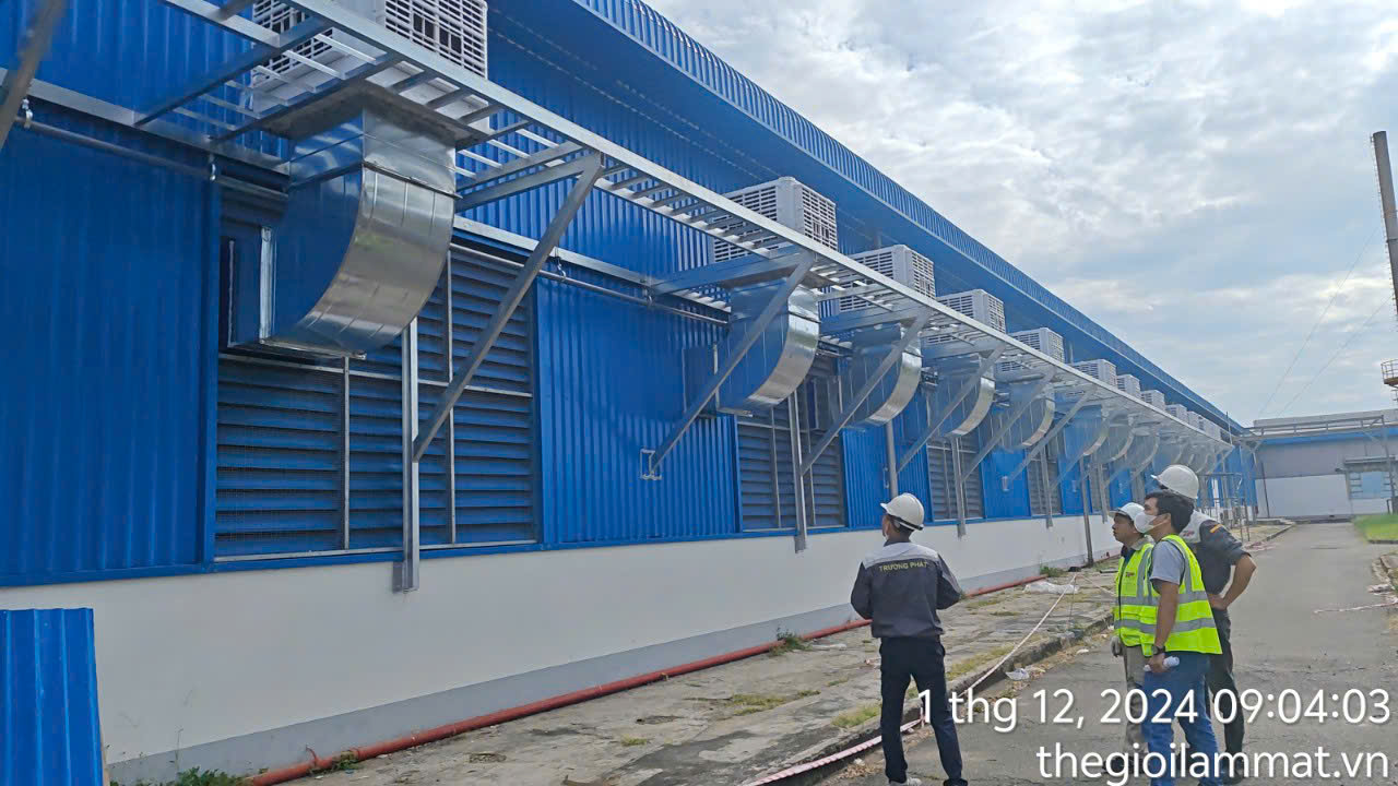 Hoàn thiện hệ thống máy làm mát công nghiệp