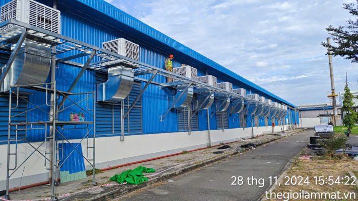 Dự án hệ thống làm mát cho nhà xưởng tại Phan Thiết