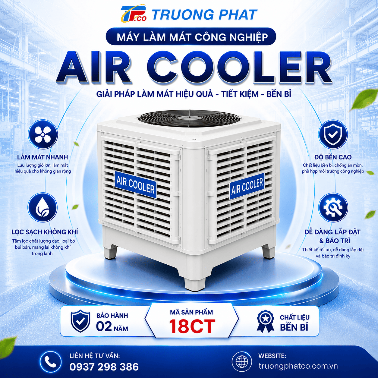 Máy Làm Mát Công Nghiệp Air Cooler 18CT