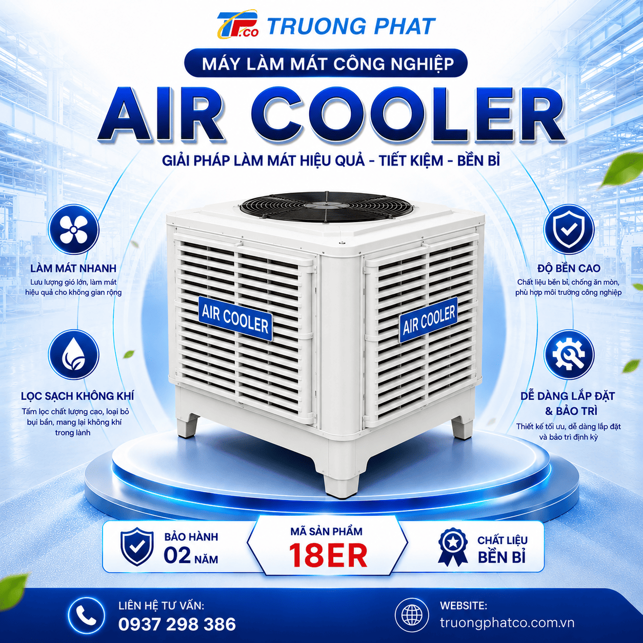 Máy Làm Mát Công Nghiệp Air Cooler 18ER