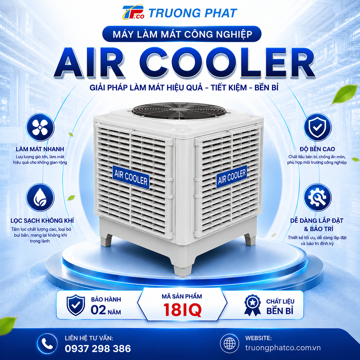 Máy Làm Mát Công Nghiệp Air Cooler 18IQ