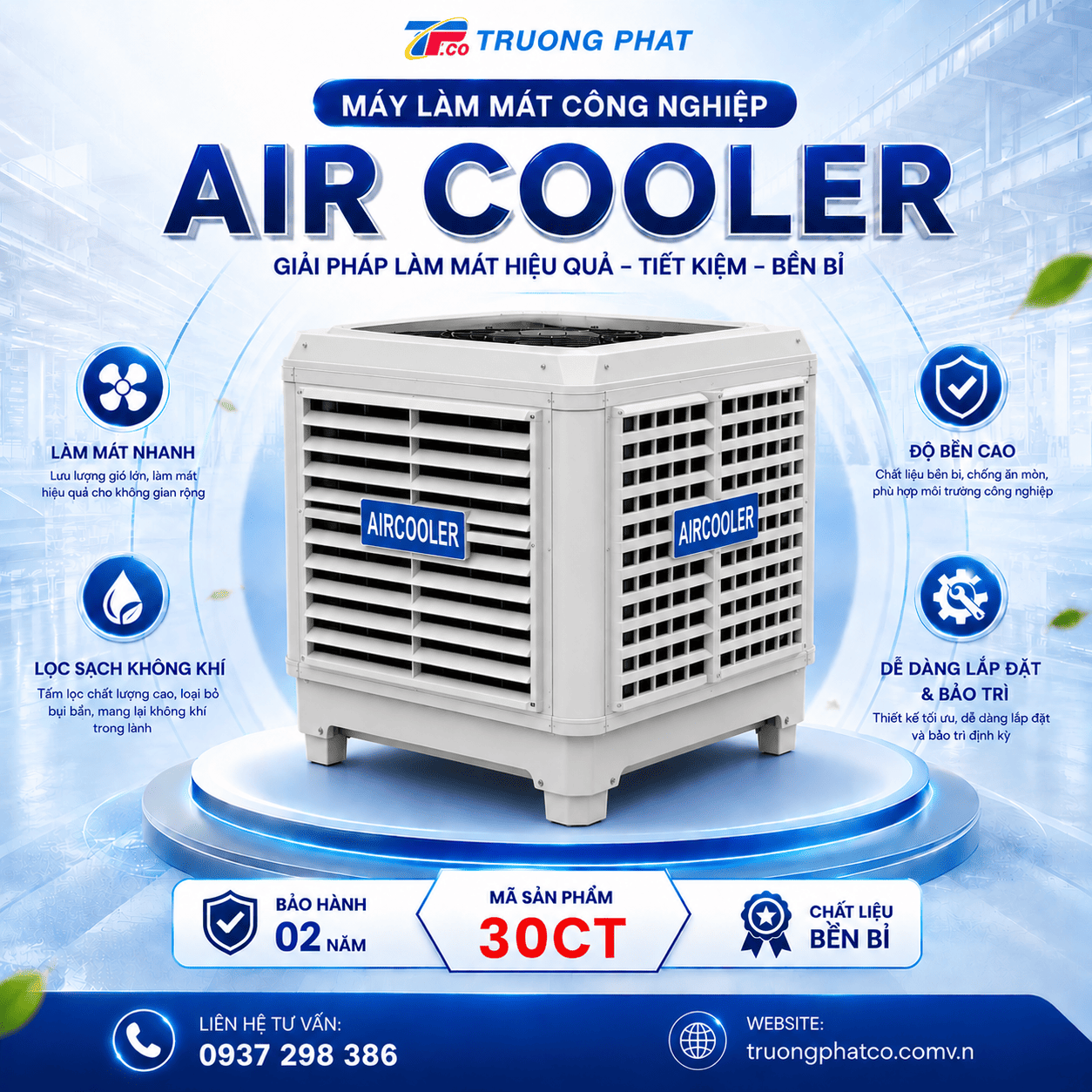 Máy Làm Mát Công Nghiệp Air Cooler 30CT