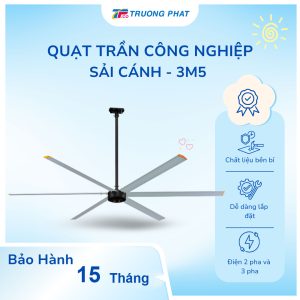 Quạt Trần Công Nghiệp Sải Cánh 3,5m