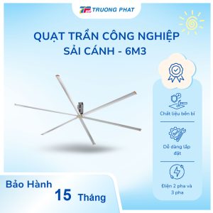 Quạt Trần Công Nghiệp Chính Hãng 6,3m