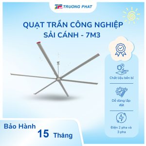 Quạt Trần Công Nghiệp Sải Cánh Lớn 7,3m