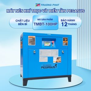 Máy Nén Khí Trục Vít Biến Tần Pegasus TMBT - 100HP(75Kw)