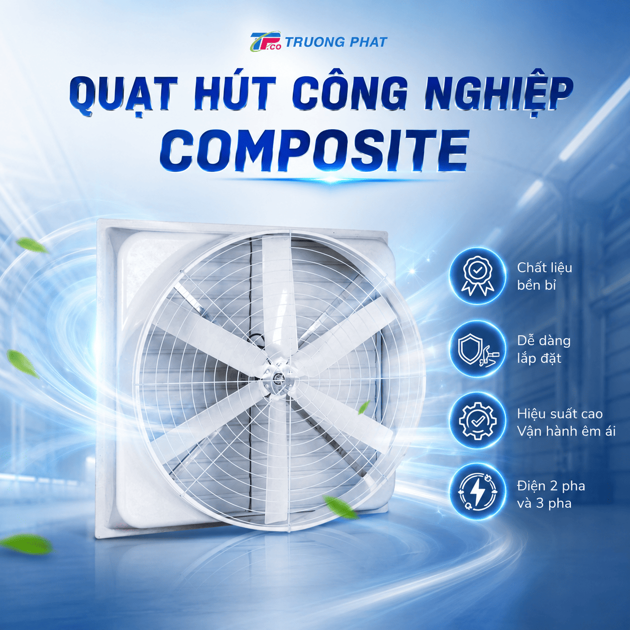 Quạt hút công nghiệp Composite