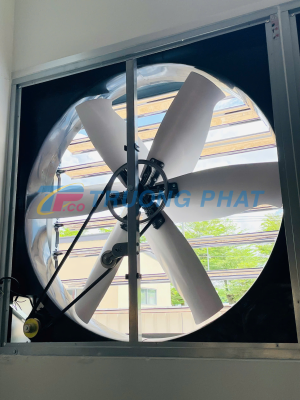 quạt hút công nghiệp 1220x1220x400 tại công trình