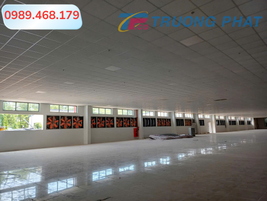 Lắp đặt quạt hút công nghiệp công suất lớn cho công trình - Trường Phát