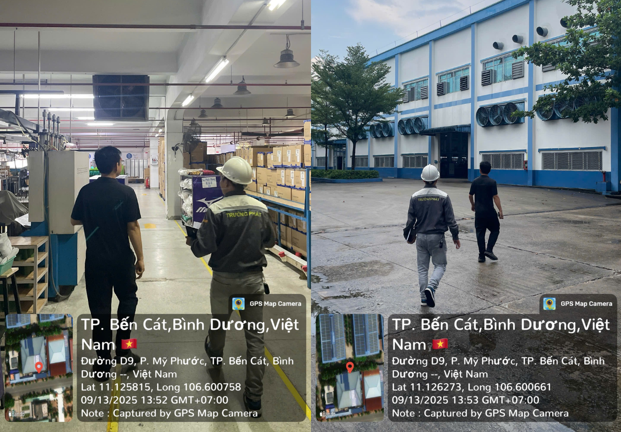 Khảo sát nhà xưởng để lắp đặt hệ thống làm mát