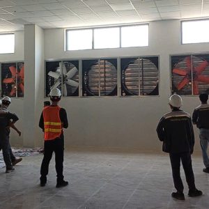 Dự án Quạt hút công nghiệp nhà xưởng tại Tây Ninh