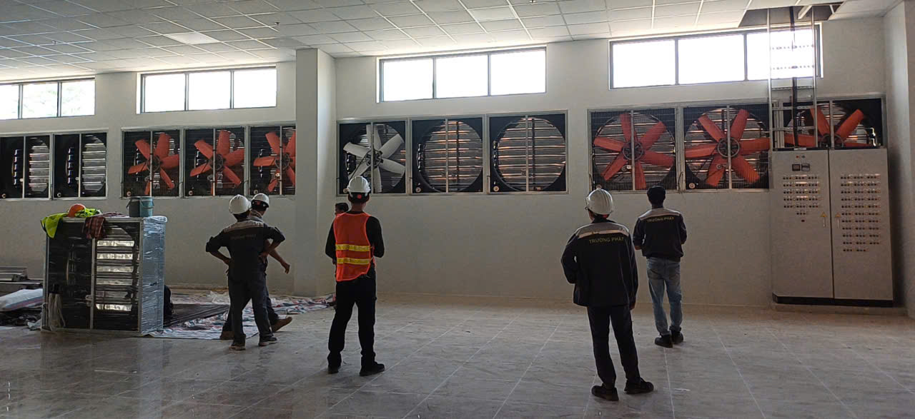 Dự án Quạt hút công nghiệp nhà xưởng tại Tây Ninh