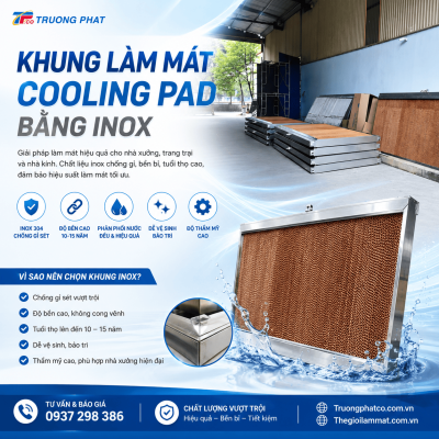 Khung làm mát Cooling Pad bằng inox 1