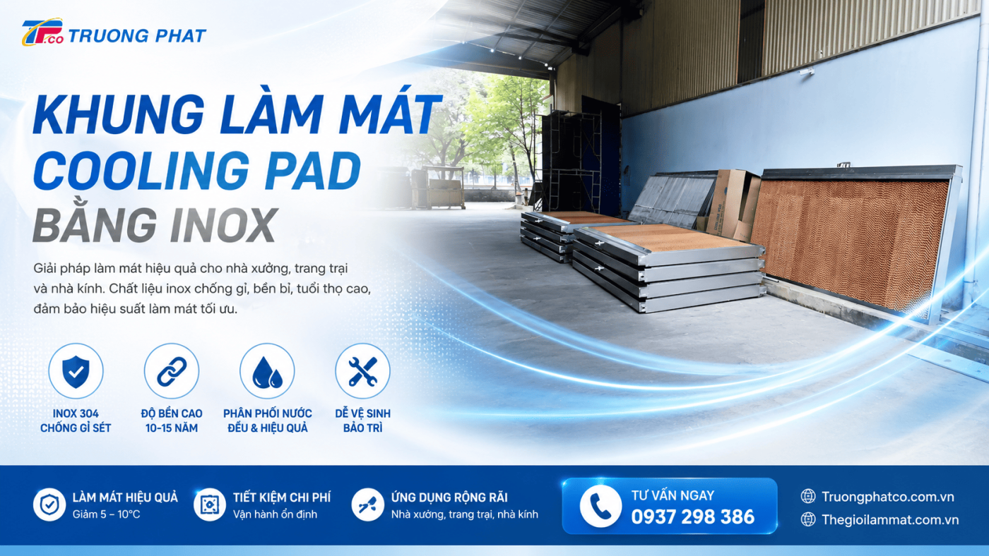 Khung làm mát Cooling Pad bằng inox