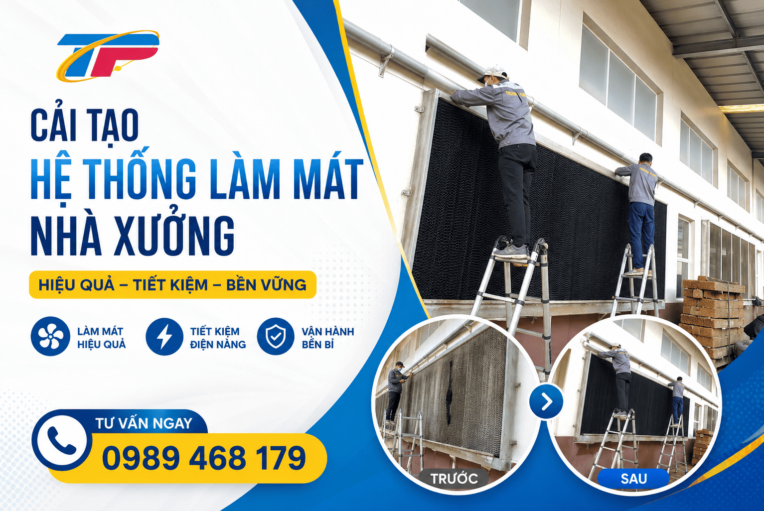 Cải tạo hệ thống làm mát nhà xưởng