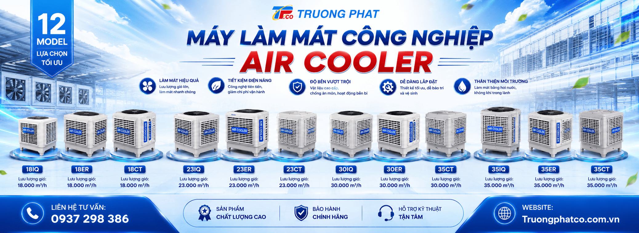 Máy Làm Mát Công Nghiệp Air Cooler