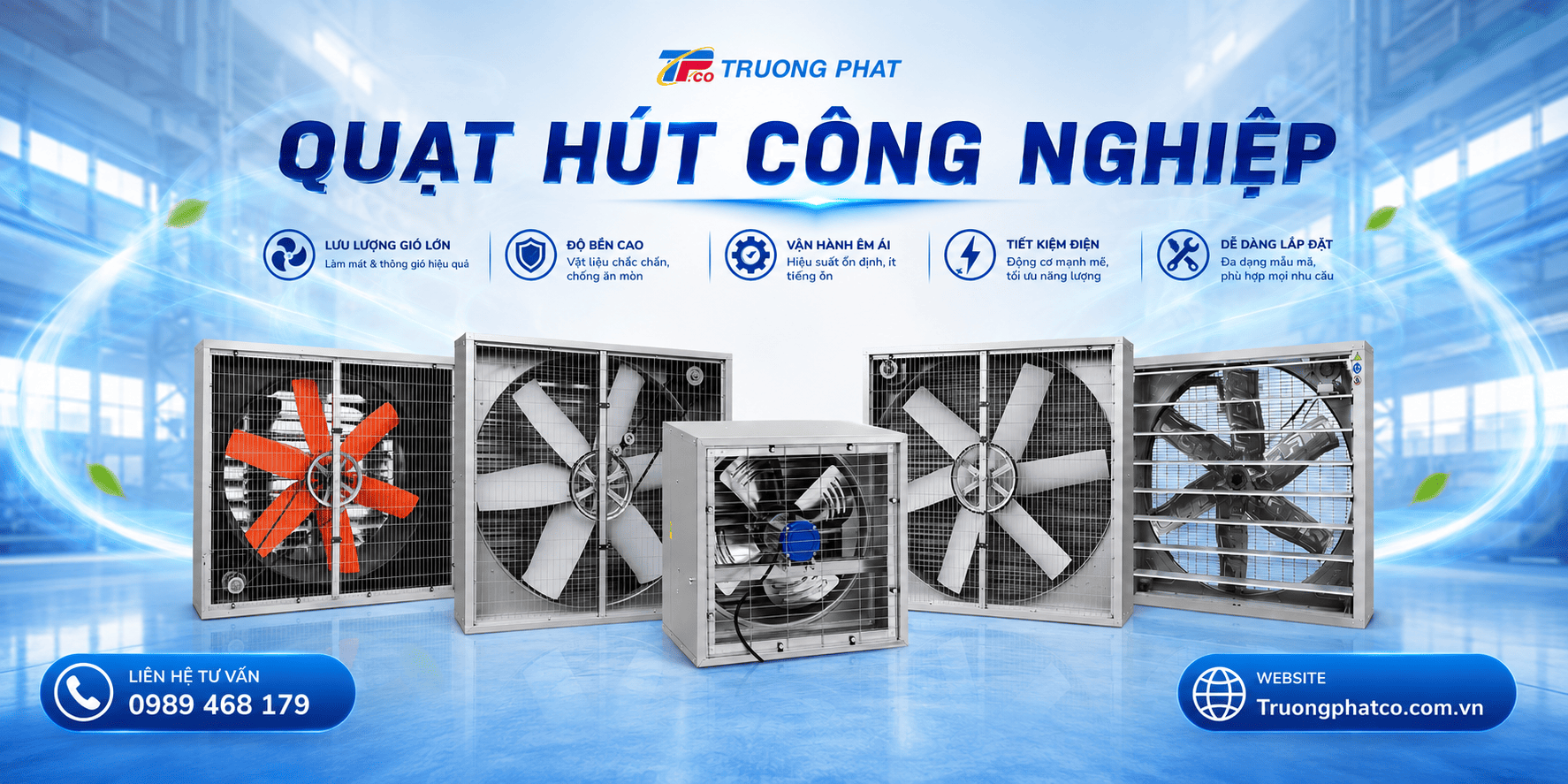 Quạt Hút Công Nghiệp Nhà Xưởng