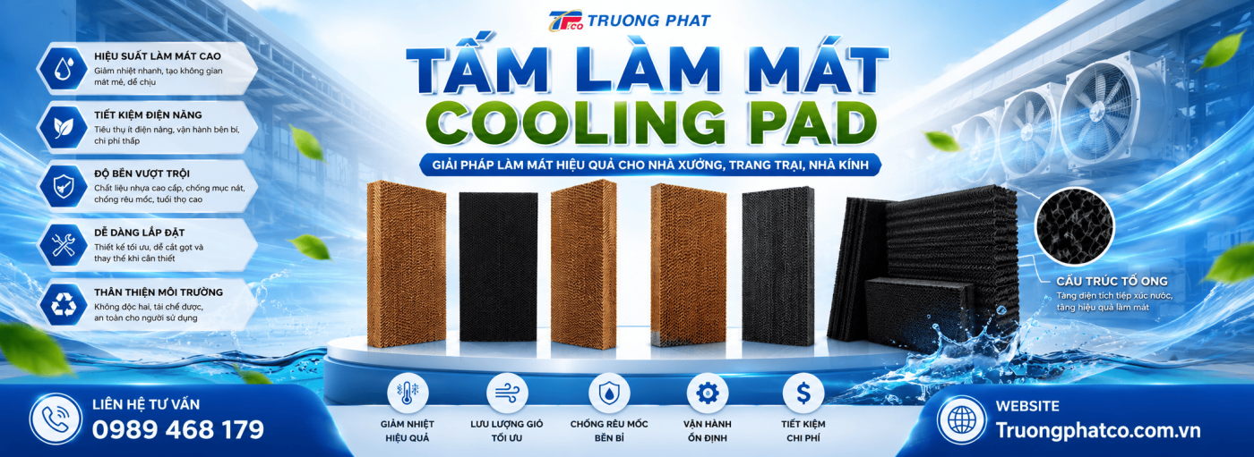 Tấm Làm Mát Cooling Pad Công Nghiệp 2