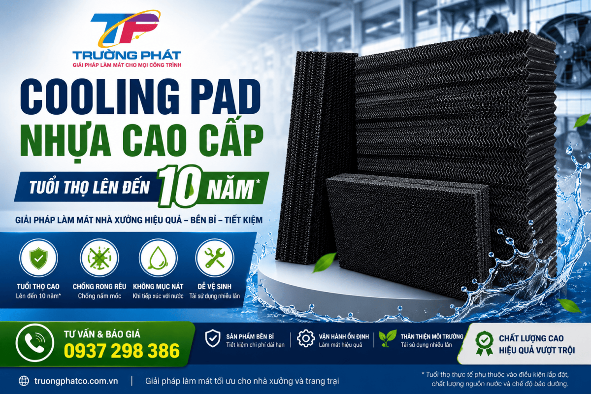 Tấm làm mát cooling pad nhựa