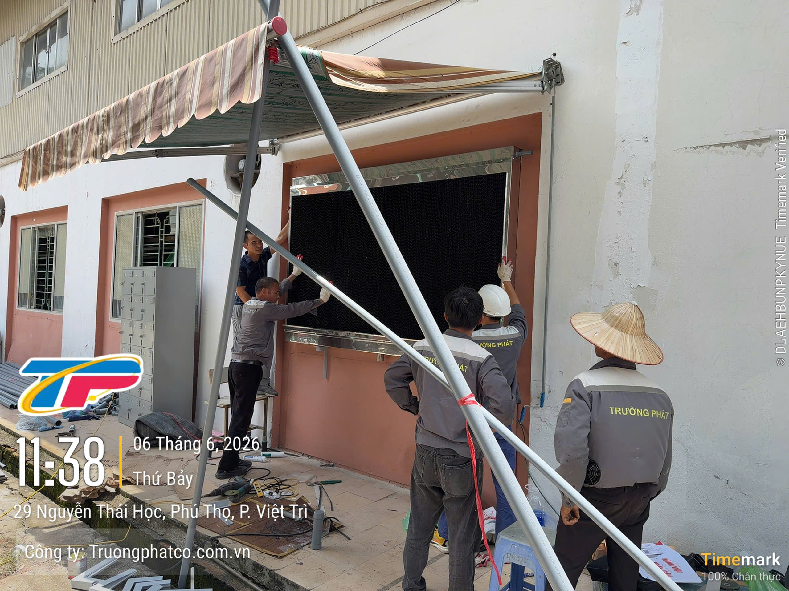 Thi công hệ thống làm mát nhà xưởng