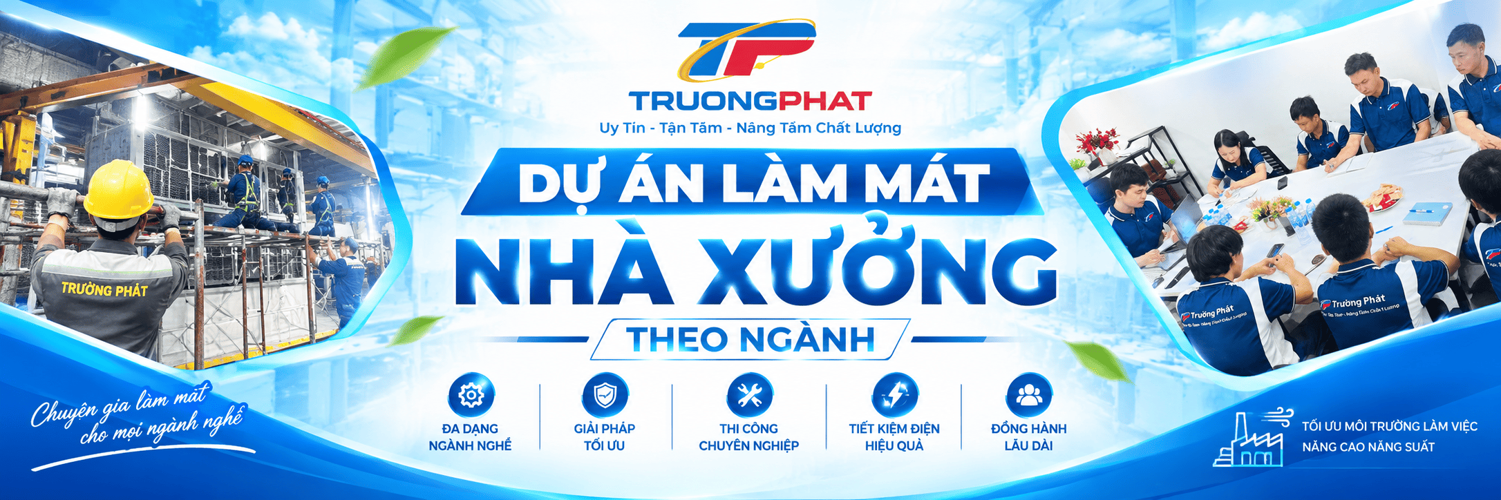 Dự Án Làm Mát Nhà Xưởng Theo Ngành