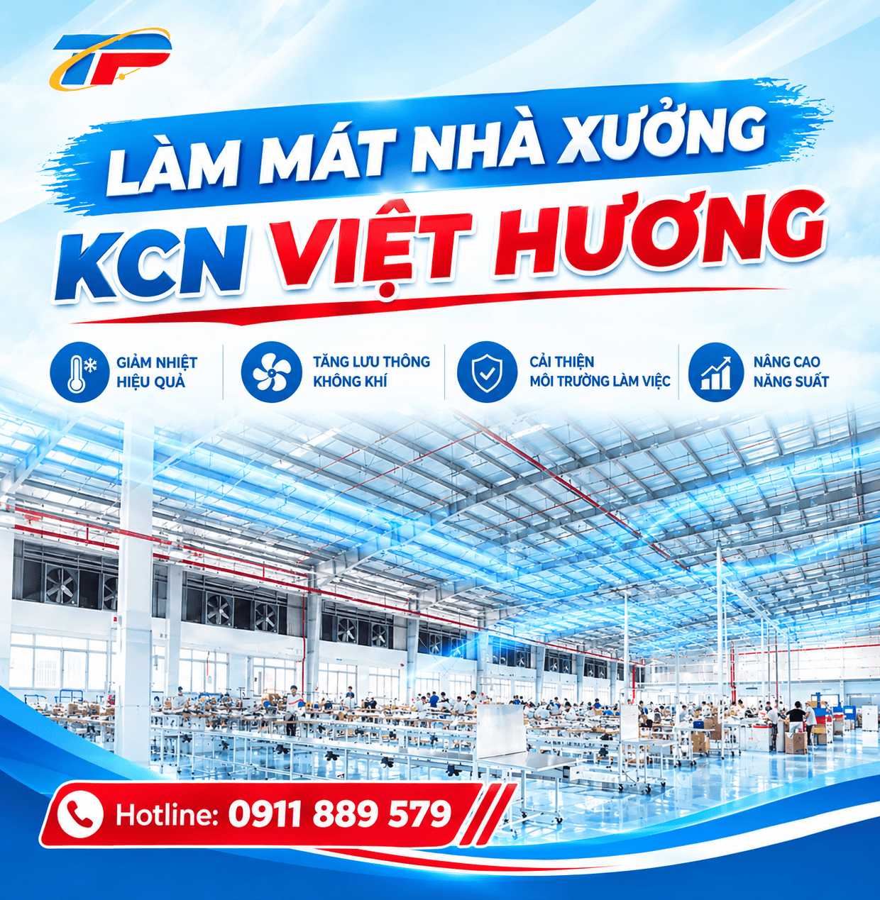 Làm Mát Nhà Xưởng KCN Việt Hương Làm Mát Nhà Xưởng KCN Việt Hương